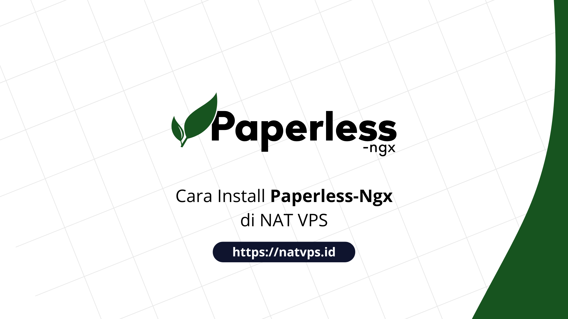 Cara memasang kertas tanpa kertas di nat vps