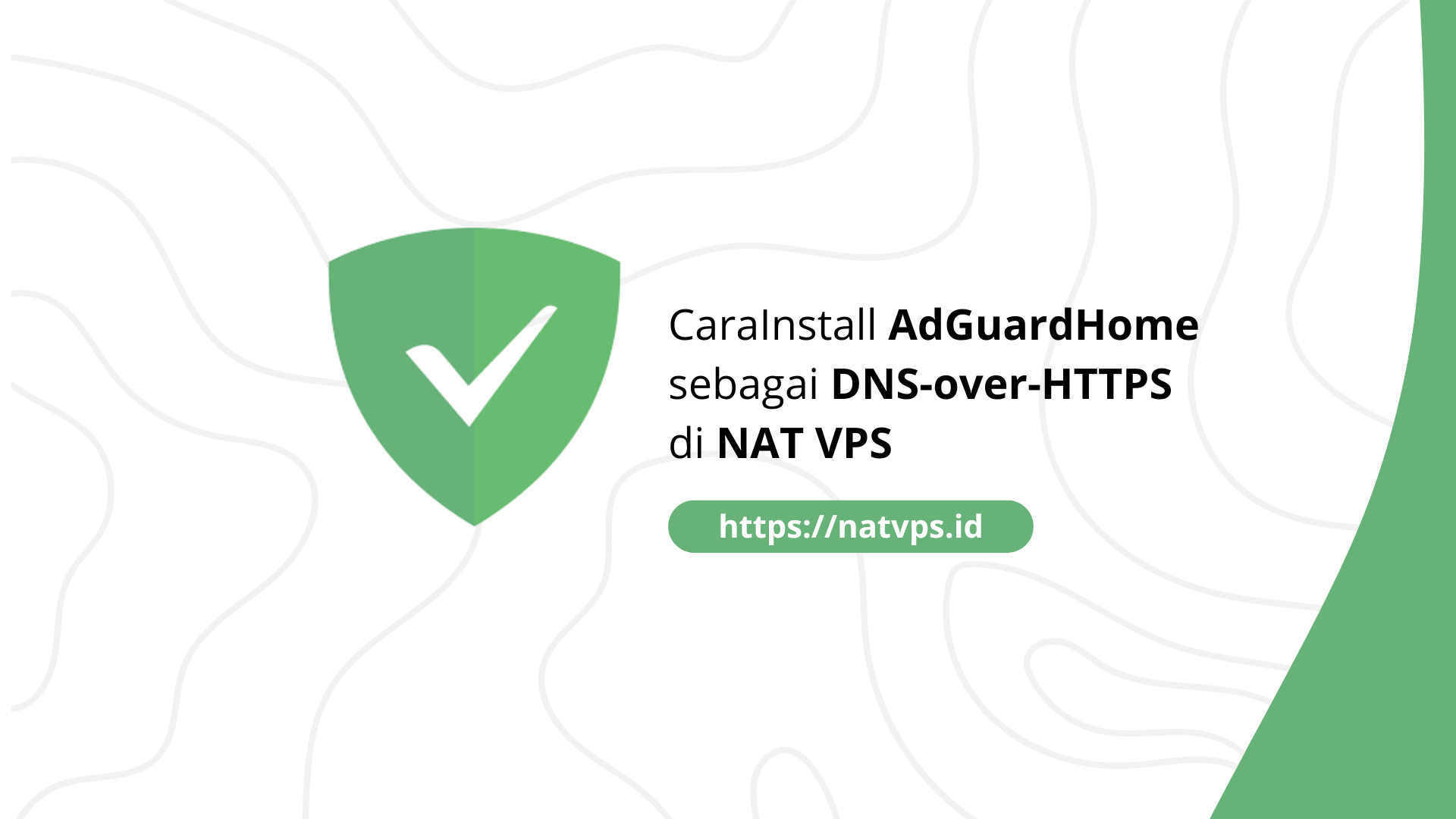 Instal adguardHome sebagai dns-over-https (DOH) di nat vps-natvps.id