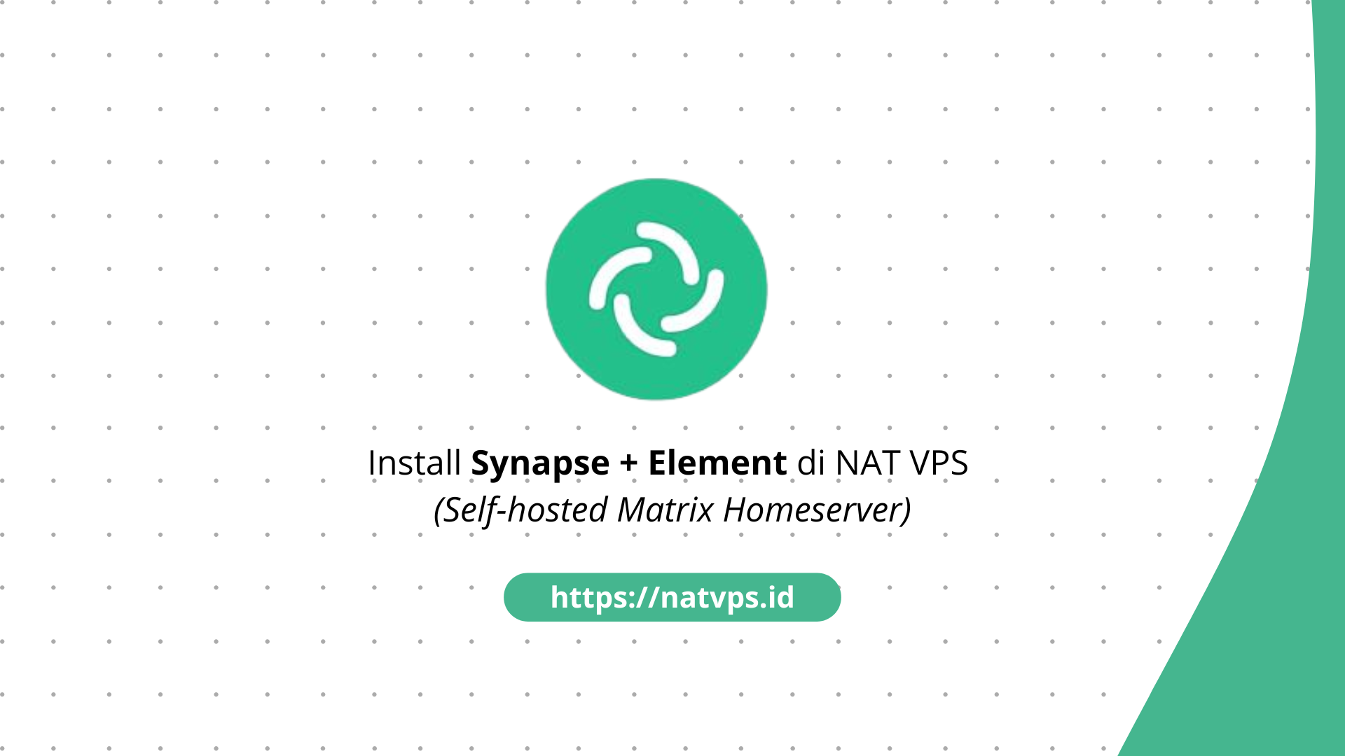 Instal Matrix Server dengan Synapse + Element di NAT VPS
