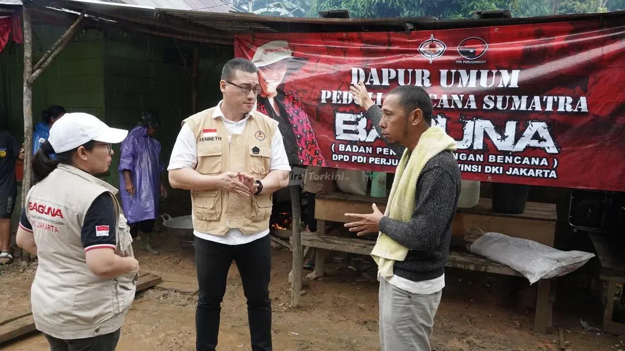 Bantu Korban Bencana, Hardiyanto Kenneth Bangun Dapur Umum di Tapanuli Tengah