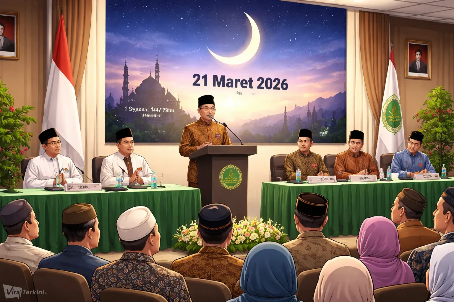 Pemerintah Tetapkan 1 Syawal 1447 H Jatuh pada 21 Maret 2026