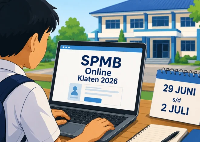 SPMB Online SMP Negeri Klaten 2026 Resmi Diluncurkan, Pendaftaran Dibuka 29 Juni hingga 2 Juli